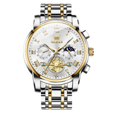 Classic Roman Dial Watch - Quartz Chronograph, Waterproof And Luminous