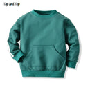 Children Unisex Pullover Sweatshirt Jacket+Trousers Two Piece