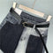 Women's Contrasting Elastic High-Waist Jeans