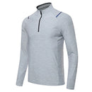 Men and Women Long Sleeve Zipper  Workout T-Shirt