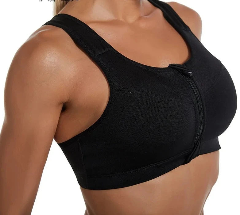 Front Zip Women's Sports Bra