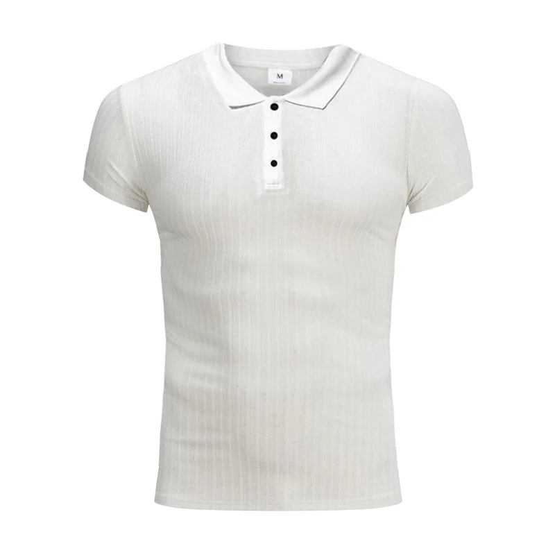 Running Knitted Polo T-Shirt.