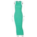 Women’s Sleeveless Maxi Knit Dress