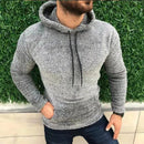 Men's Long Sleeve Loose Plush Fleece Hoodie