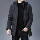 Casual Hooded Long Coats For Men