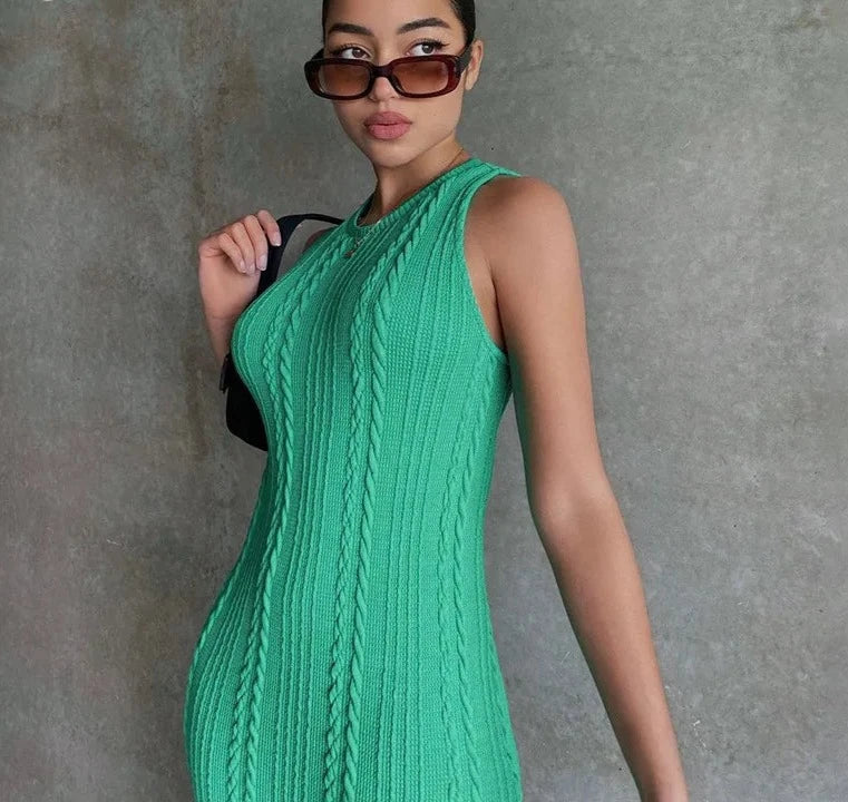 Sleeveless Maxi Knit Dress