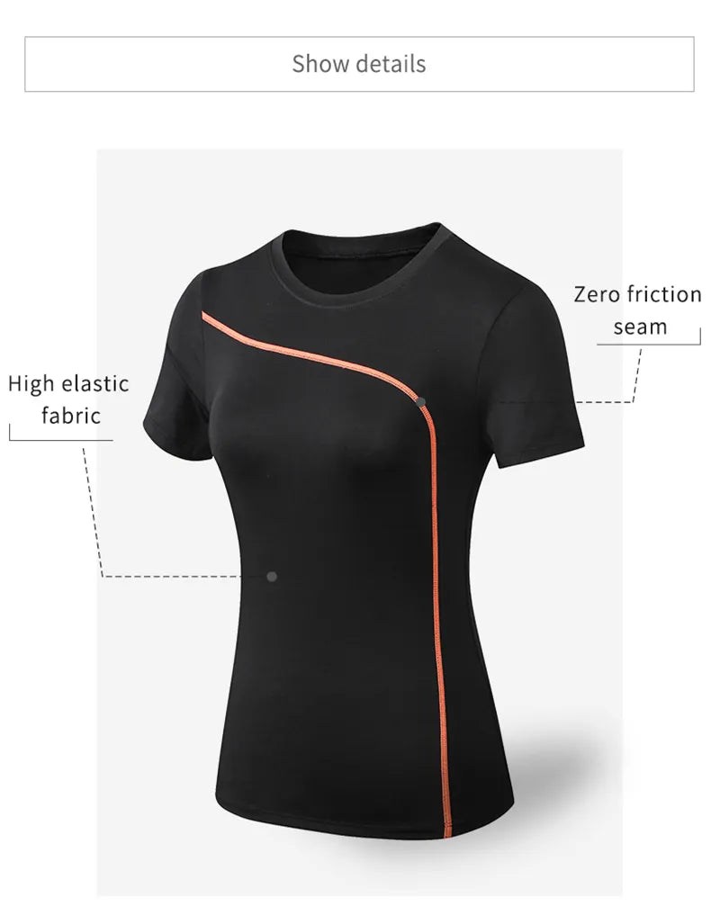 Slim Fit Female Gym Shirt