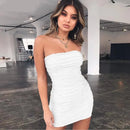 Women's Mini Strapless Off Shoulder Dress