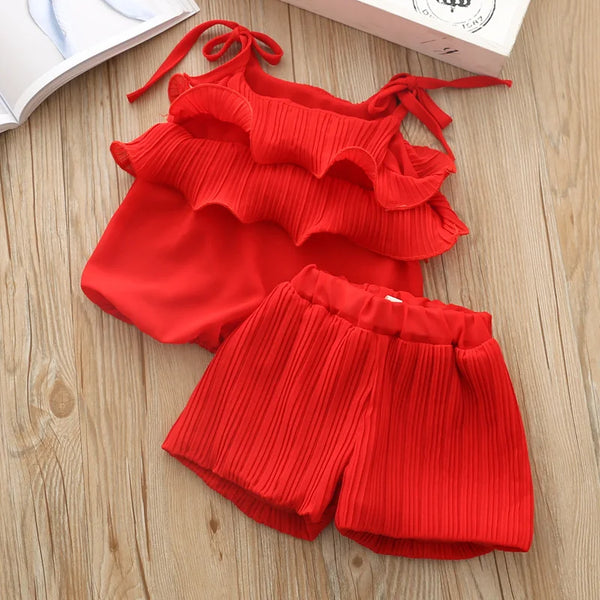 Girls Strap Top And Short Co-Ord