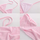 Women's Pink Sleeveless Bandage Plush Bra Crop Tops+ Mini Skirt