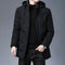 Casual Hooded Long Coats For Men