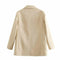 Office Wear Single Button Blazer Coat