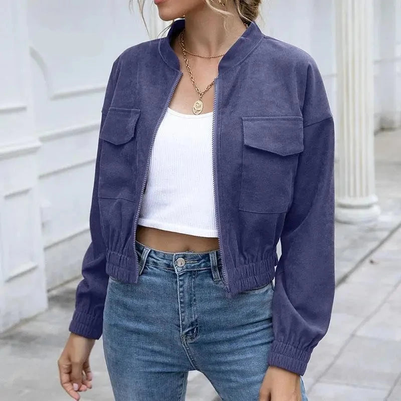 Outerwear cropped jacket