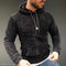 Men's Long Sleeve Loose Plush Fleece Hoodie