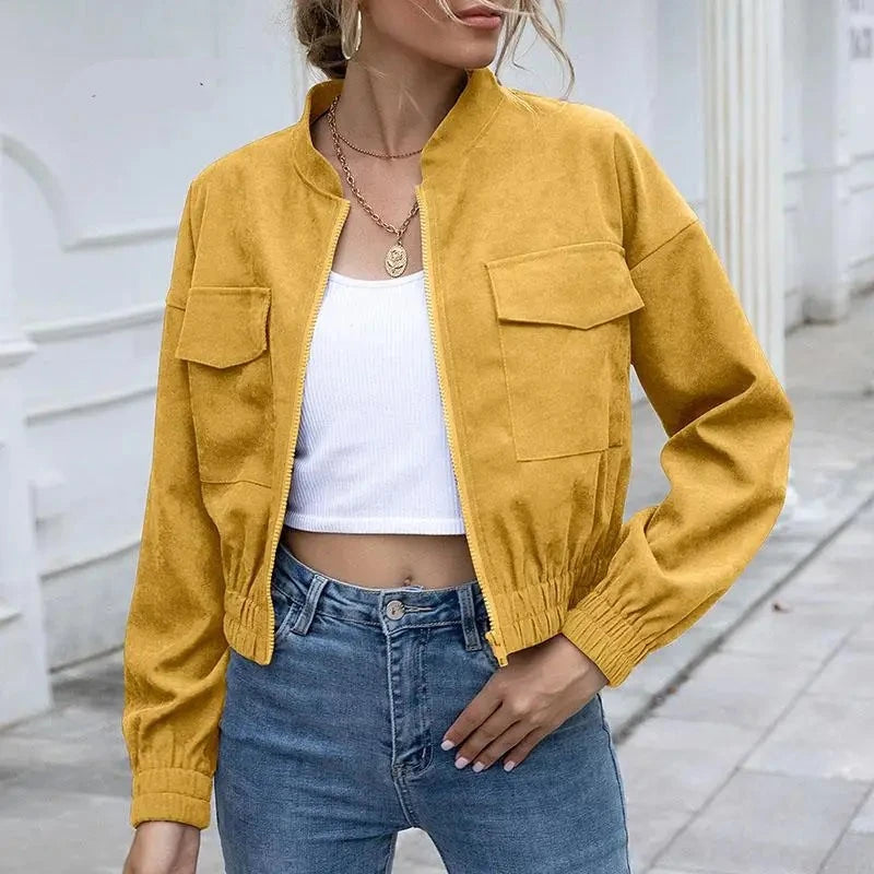 Outerwear cropped jacket