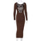 Ladies Long Sleeve Bodycon Dress