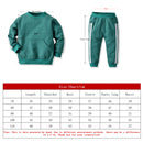 Children Unisex Pullover Sweatshirt Jacket+Trousers Two Piece