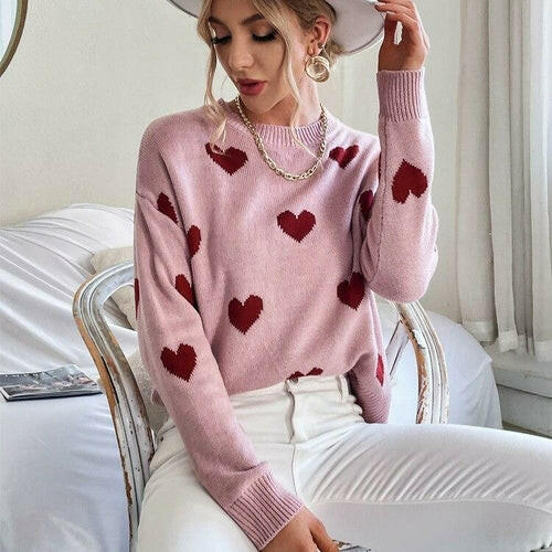 Ladies vintage Sweater and pullovers for women 2021 autumn new coat