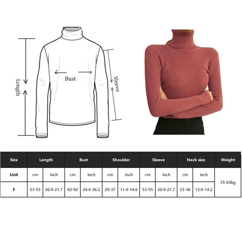 Women Turtleneck Jumper