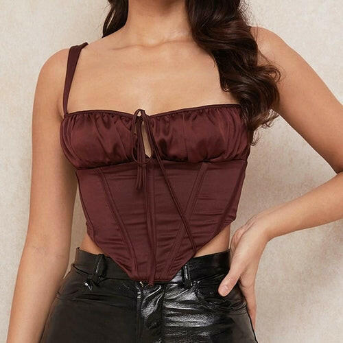 Women’s Square Neck Corset Top