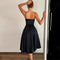 Women's Split Waist Slimming Slip V-neck Backless Midi Dress