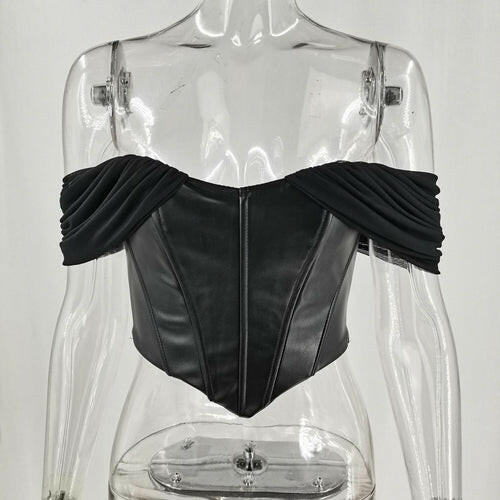 Women’s Off Shoulder Corset Crop