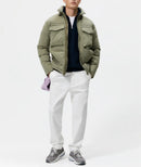 Men's Cargo Stand-up Collar Padded Jacket