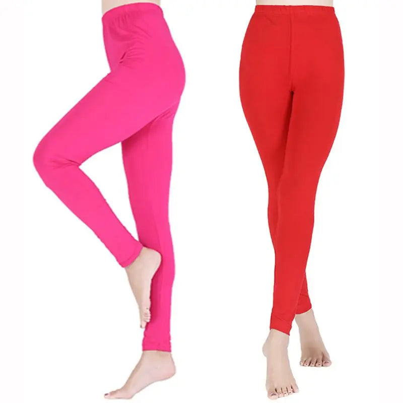 Women's Elastic Leggings Trousers