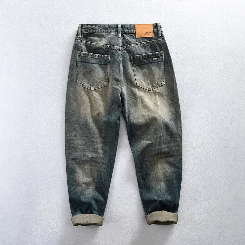 Men's Retro Loose Straight Jeans