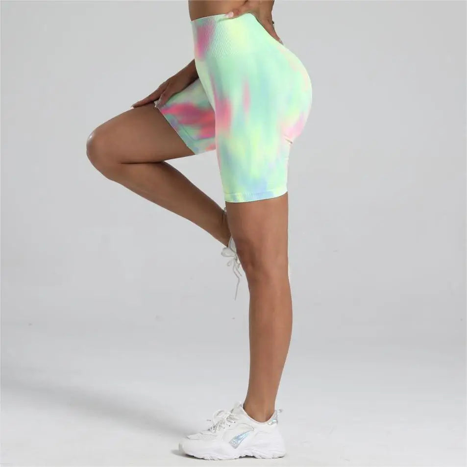 Women’s Tie Dye High Waist Shorts