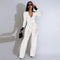 Women's Lace See Though Embrodiery Wide Leg Jumpsuit