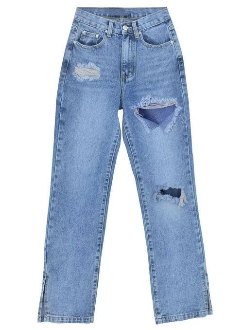 Women’s Sexy Ripped High Waist Denim Jeans