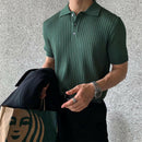 Men's Clothing Knit Polo Shirt