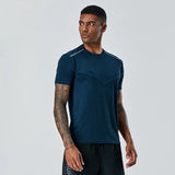 Men's Neck Short Sleeves Quick-Drying Active T-shirt