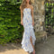 Women's Floral Off Shoulder Ruffles Irregular Tube Chic Maxi Dress