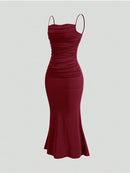 Women’s Burgundy Maxi Dress