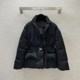 Women’s Leather Puffer Jacket
