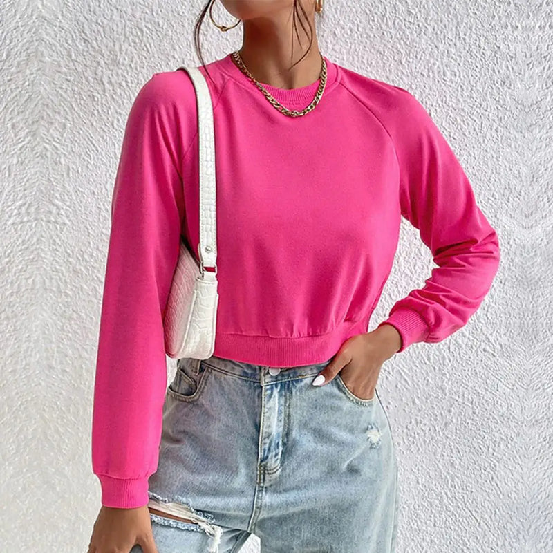 Women's Crewneck Cropped Sweatshirt