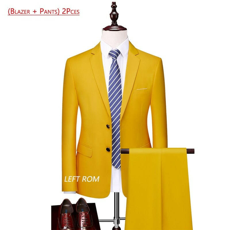 Mens Suit Three-piece