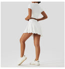 Women’s Crop Collared Tee & Tennis Skirt Set