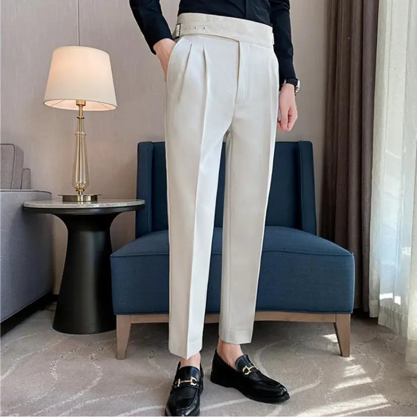 Solid Business British Style Pants