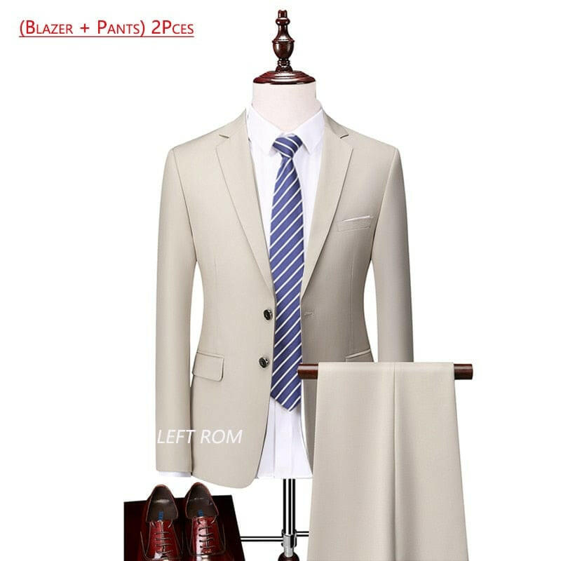 Mens Suit Three-piece