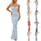 Women’s Floral Strap Sleeveless Bodycon Maxi Dress