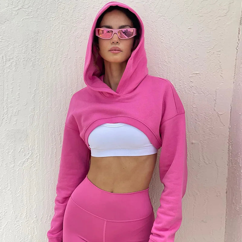 Women Cropped Hoodie