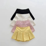 Kids Soft Pleated Skirt with Leggings