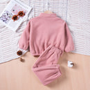 Boys Girls Long Sleeve Zip Up Jumper + Drawstring Pants Co-Ord