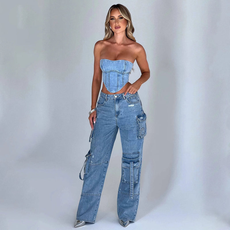 Women Casual Baggy Jeans