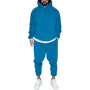 Men's Solid Color Fleece Hoodie and Sets