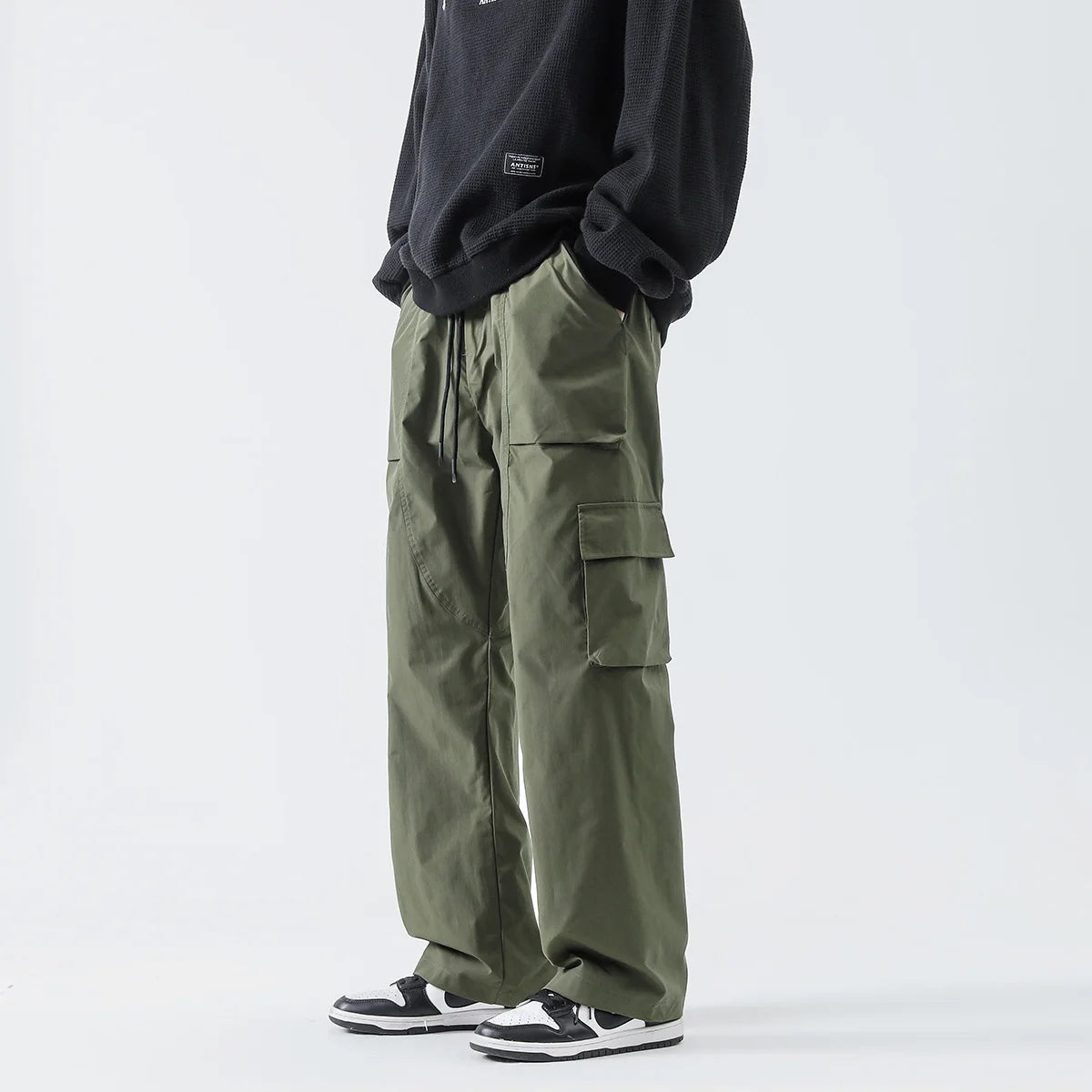 Streetwear Hip Hop Joggers Cargo Pants Men Multi-Pocket Elastic Waist Harem Trousers Male Harajuku Casual Woman Sweatpants