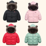 Kids Cashmere Zipper Hooded Coats